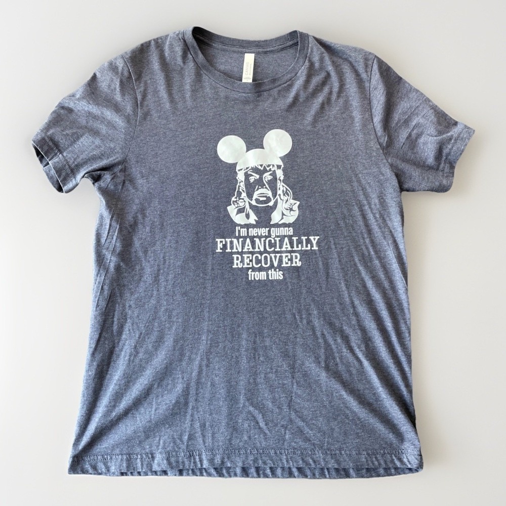 Tiger King Disney T Shirt Mens L Blue Funny Quote Disneyland Disneyworld Tee